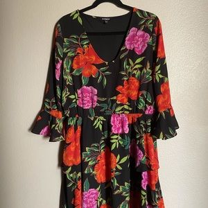 NWOT “Express” L/G Floral Dress
